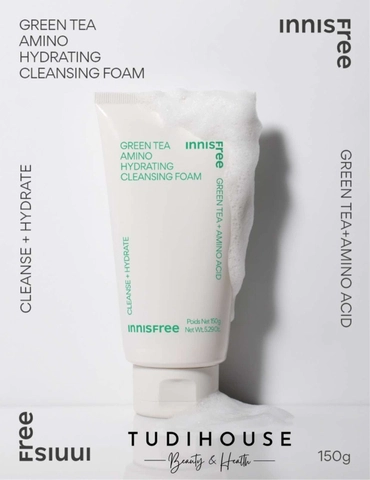 Sữa rửa mặt trà xanh: Innisfree Green Tea Cleansing Foam